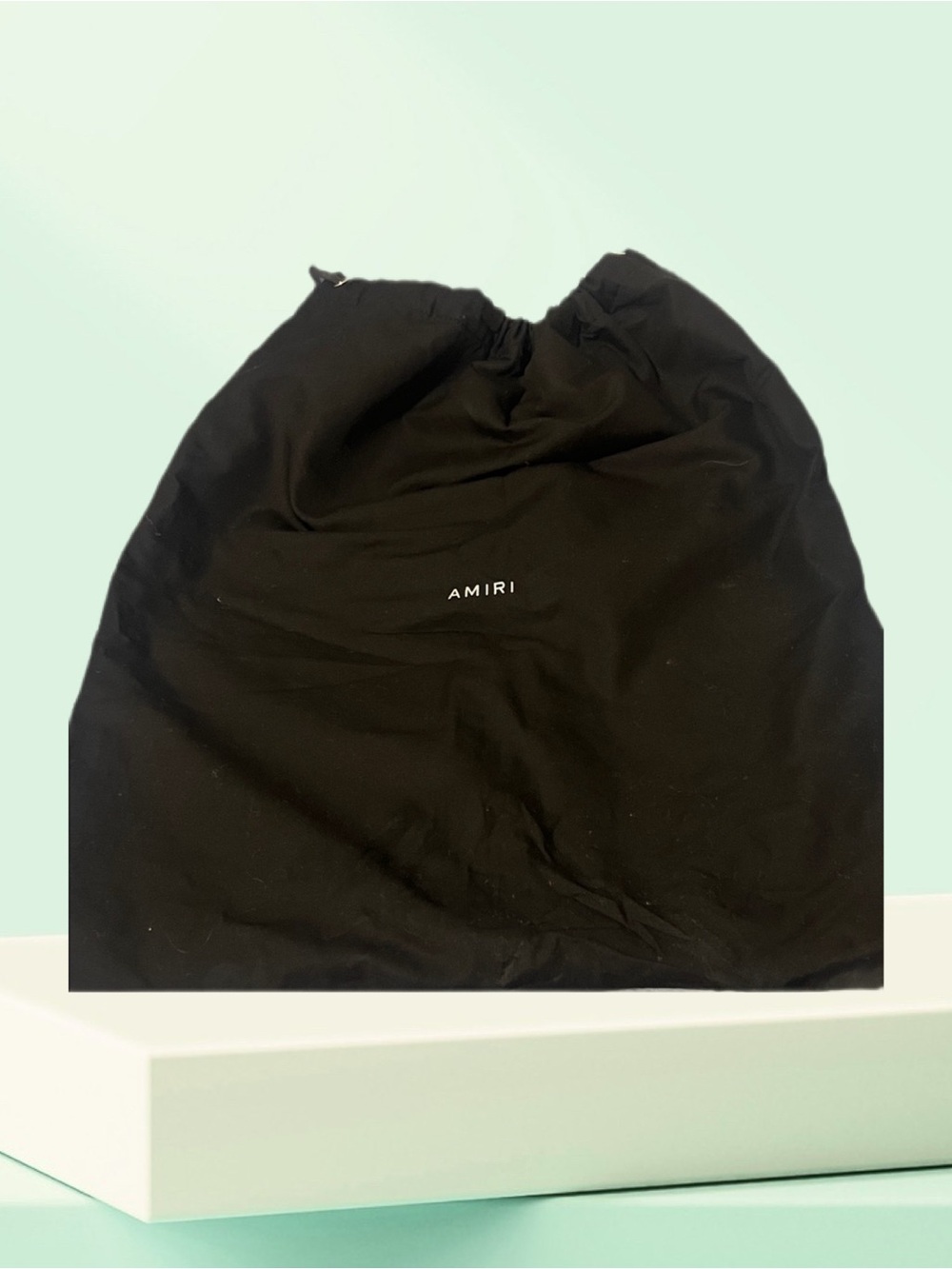 AMIRI Black Drawstring Pouch